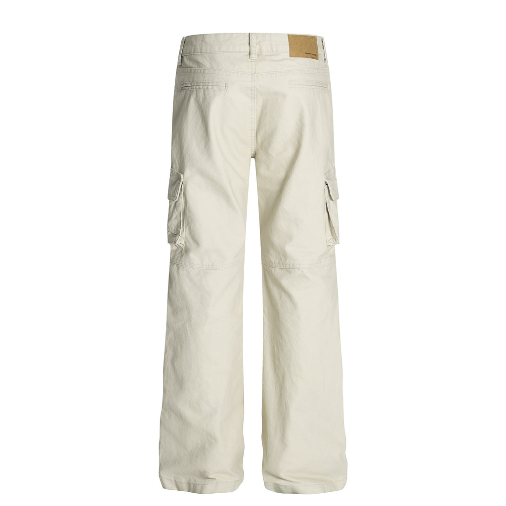 Retro Flare Bootcut Multi-Pocket Trousers