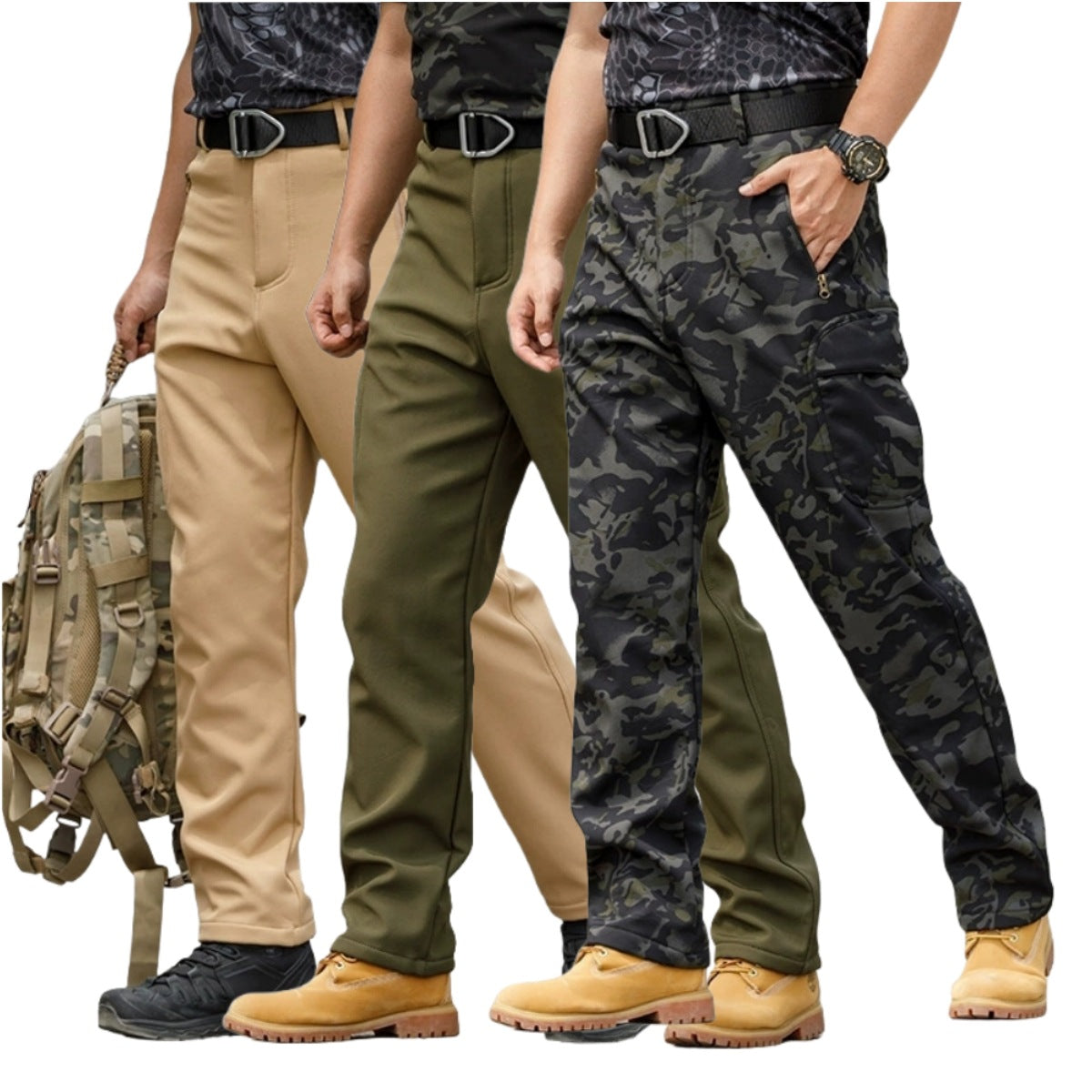 Fleece-Lined Waterproof Tactical Trousers